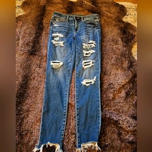 American Eagle skinny jeans.